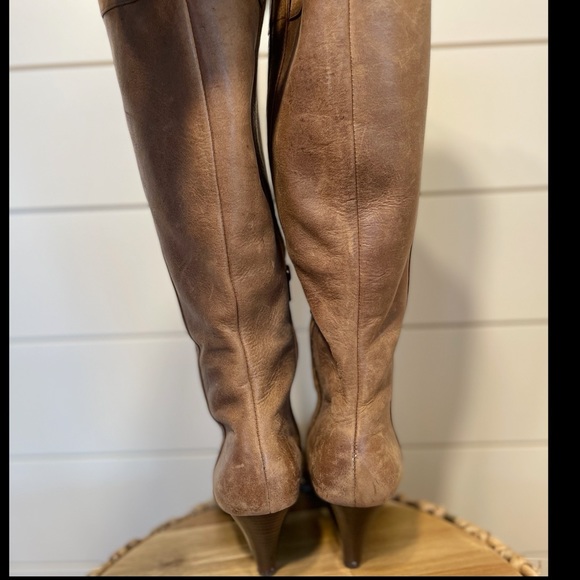 INC International Concepts Distressed Taupe Lester Boots - Picture 4 of 7